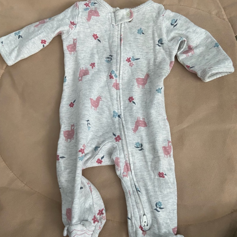pajamas grey newborn